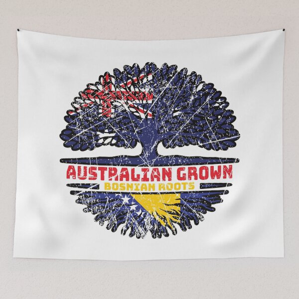 Item preview, Bosnia Bosnian Australian Australia Tree Roots Flag designed and sold by FlagX.
