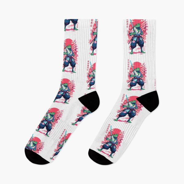 Item preview, Samurai Frog Aesthetic Vaporwave Style Japan designed and sold by LuminOrb.