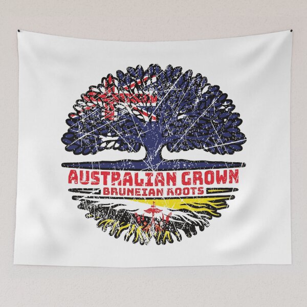 Item preview, Brunei Bruneian Australian Australia Tree Roots Flag designed and sold by FlagX.
