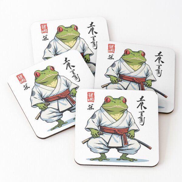 Item preview, Samurai Frog Vintage Ukiyo-e Style Aesthetic designed and sold by LuminOrb.
