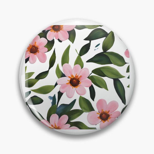 Item preview, pink watercolor flowers designed and sold by AKRE R.