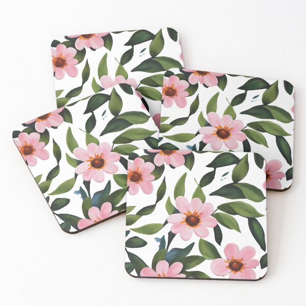Item preview, pink watercolor flowers designed and sold by AKRE R.