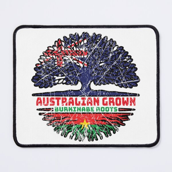 Item preview, Burkina Faso Burkinabe Australian Australia Tree Roots Flag designed and sold by FlagX.