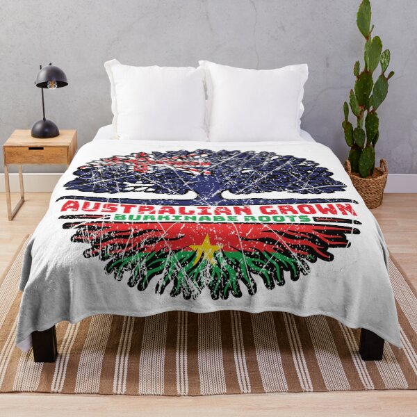 Item preview, Burkina Faso Burkinabe Australian Australia Tree Roots Flag designed and sold by FlagX.