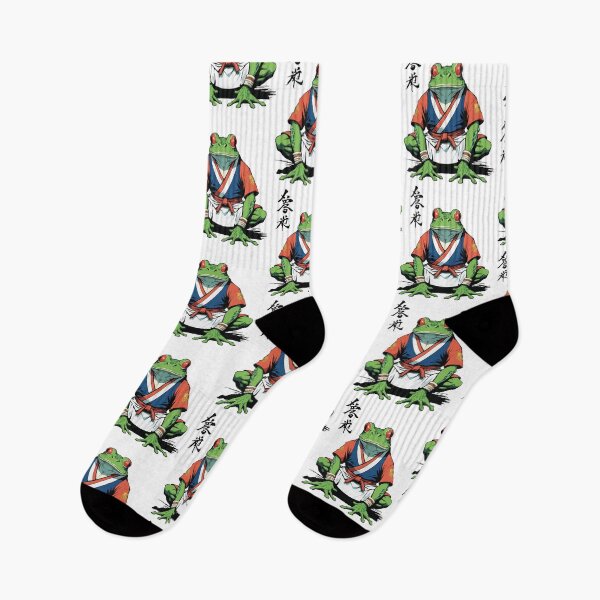 Item preview, Samurai Frog & Vintage Ukiyo-e Style Design designed and sold by LuminOrb.