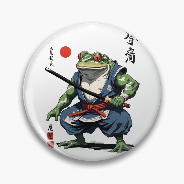 Item preview, Samurai Frog Vintage Ukiyo-e Style Artwork designed and sold by LuminOrb.
