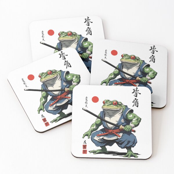 Item preview, Samurai Frog Vintage Ukiyo-e Style Artwork designed and sold by LuminOrb.