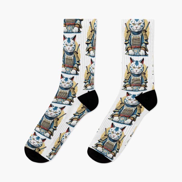 Item preview, Samurai Cat Japanese Samurai Artwork Design designed and sold by LuminOrb.