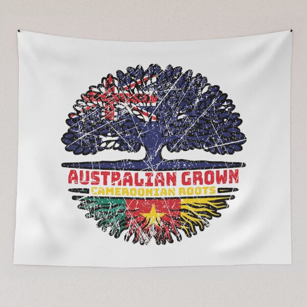 Item preview, Cameroon Cameroonian Australian Australia Tree Roots Flag designed and sold by FlagX.