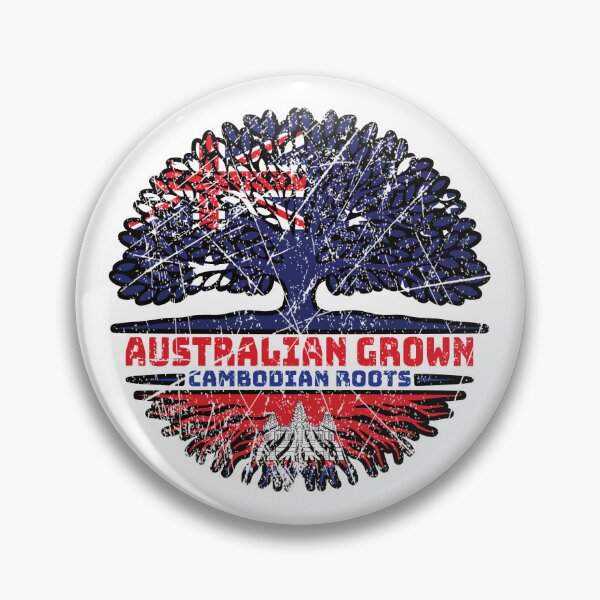 Item preview, Cambodian Cambodia Australian Australia Tree Roots Flag designed and sold by FlagX.
