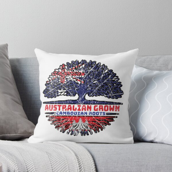 Item preview, Cambodian Cambodia Australian Australia Tree Roots Flag designed and sold by FlagX.