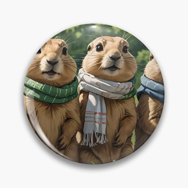 Item preview, Prairie dogs with scarfs designed and sold by MyDesktop.