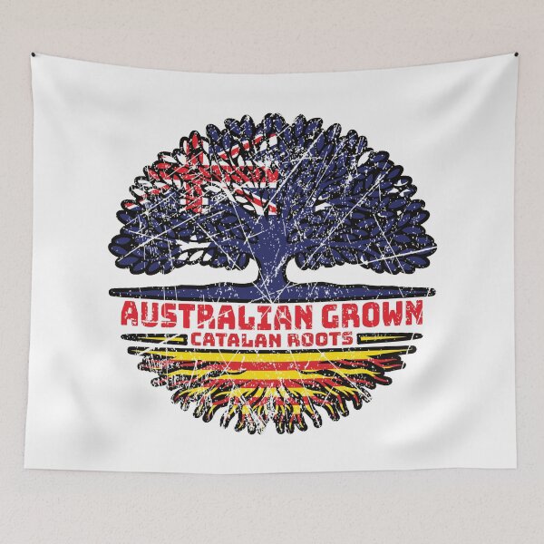 Item preview, Catalonia Catalan Australian Australia Tree Roots Flag designed and sold by FlagX.