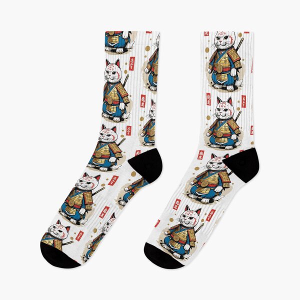Item preview, Samurai cat in aesthetic Japan style designed and sold by LuminOrb.
