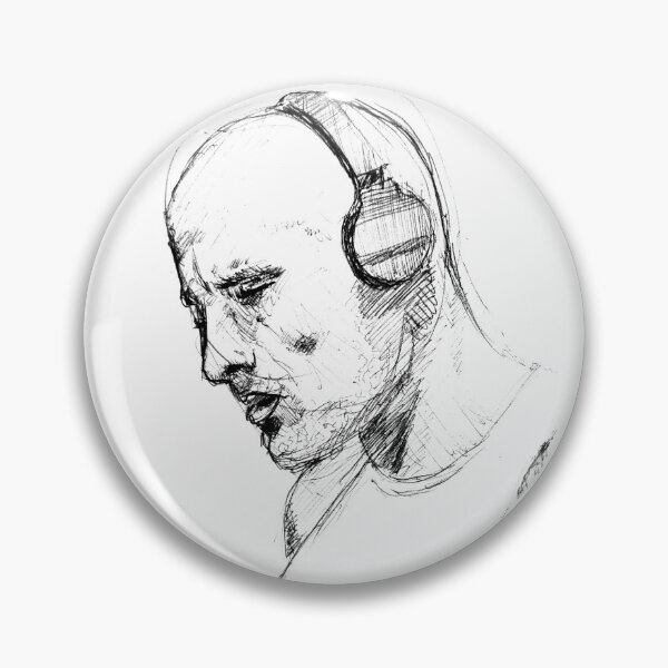 Item preview, Retrato dwayne johnson bolígrafo negro designed and sold by Arthur Loeuil.