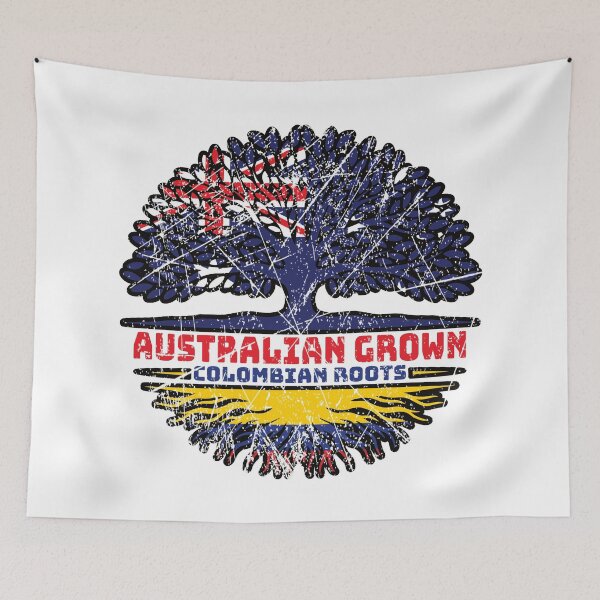 Item preview, Colombia Colombian Australian Australia Tree Roots Flag designed and sold by FlagX.