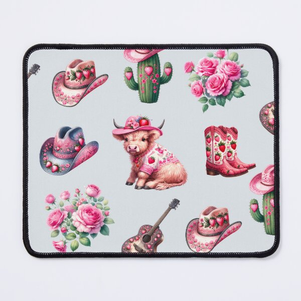 Item preview, Pink Cowgirl Seamless Pattern designed and sold by Snifferius.