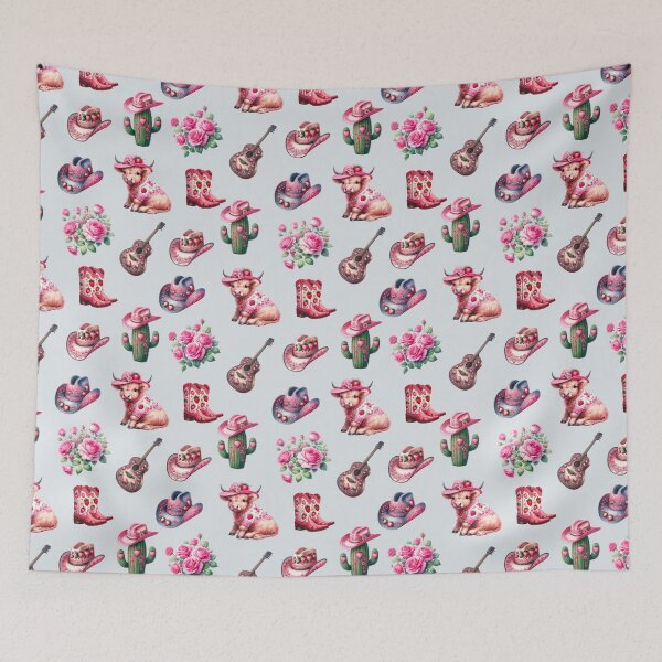 Item preview, Pink Cowgirl Seamless Pattern designed and sold by Snifferius.