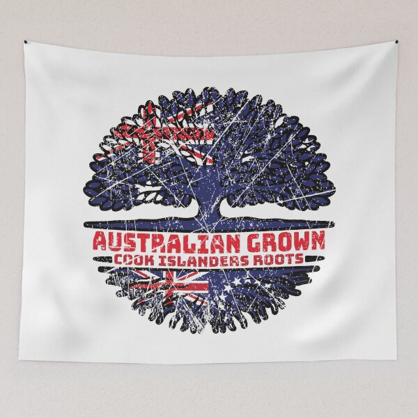 Item preview, Cook Islands Cook Islander Australian Australia Tree Roots Flag designed and sold by FlagX.