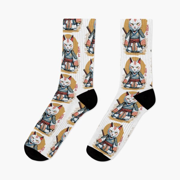 Item preview, Samurai Cat Japanese Artwork Anime Design designed and sold by LuminOrb.