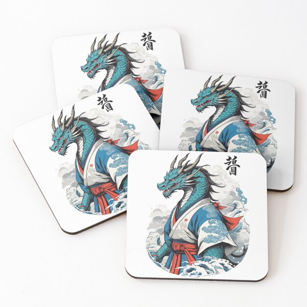 Item preview, Dragon Samurai Vintage Ukiyo-e Style designed and sold by LuminOrb.