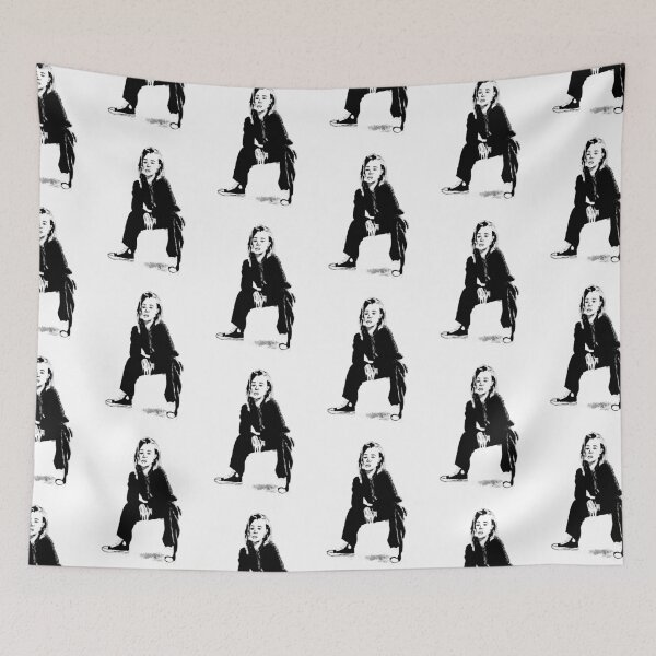 Item preview, Portrait black pen woman sitting designed and sold by Arthur Loeuil.