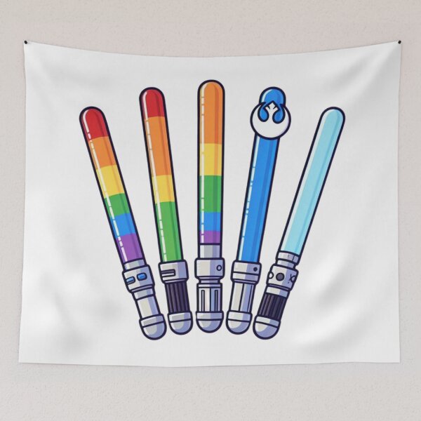 Item preview, Lightsaber Rainbow LGBT designed and sold by tipitoes.