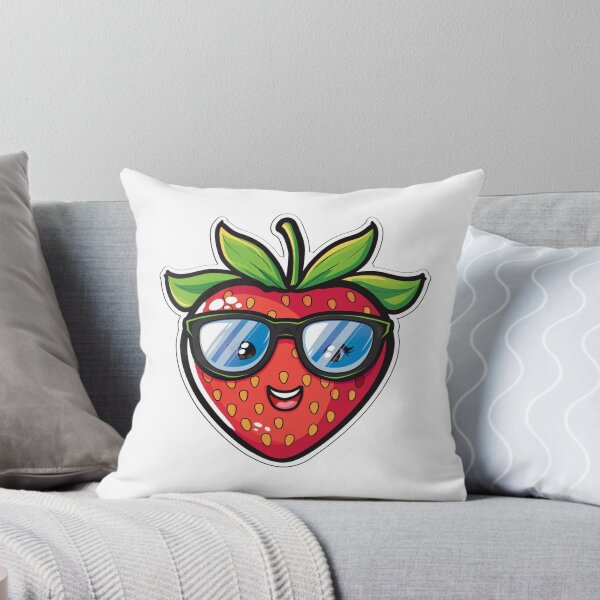 Artikelvorschau, Erdbeere mit Sonnenbrille entworfen und verkauft von NicolasGlowArt.