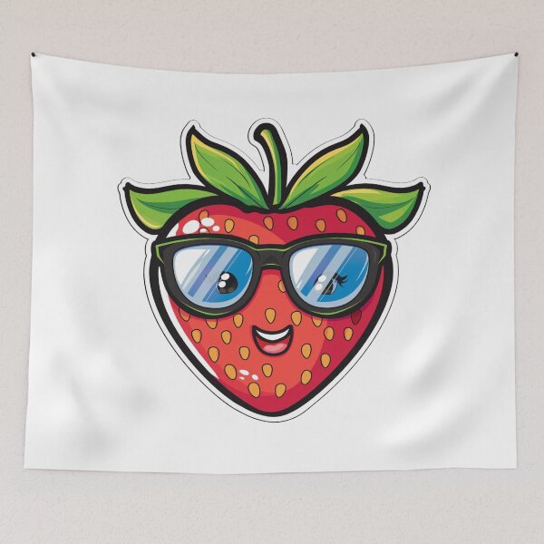 Item preview, Strawbery With Sunglasses designed and sold by NicolasGlowArt.