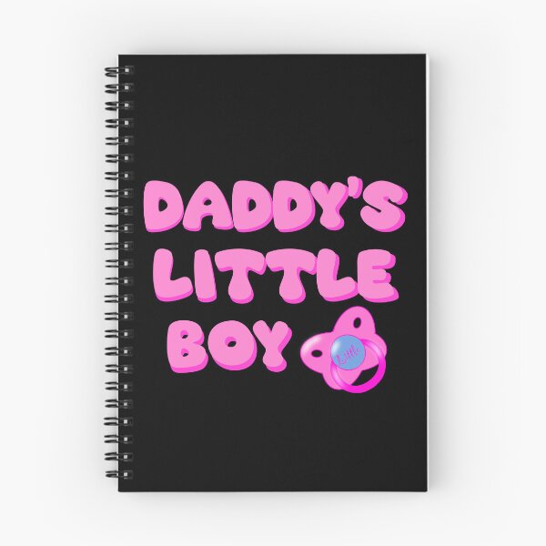 Item preview, Daddy’s Little Boy with pacifier in pink designed and sold by 1DaisyChainLane.