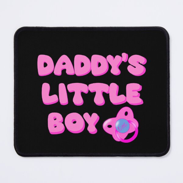 Item preview, Daddy’s Little Boy with pacifier in pink designed and sold by 1DaisyChainLane.
