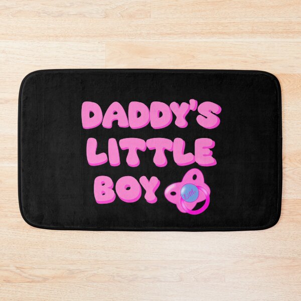 Item preview, Daddy’s Little Boy with pacifier in pink designed and sold by 1DaisyChainLane.