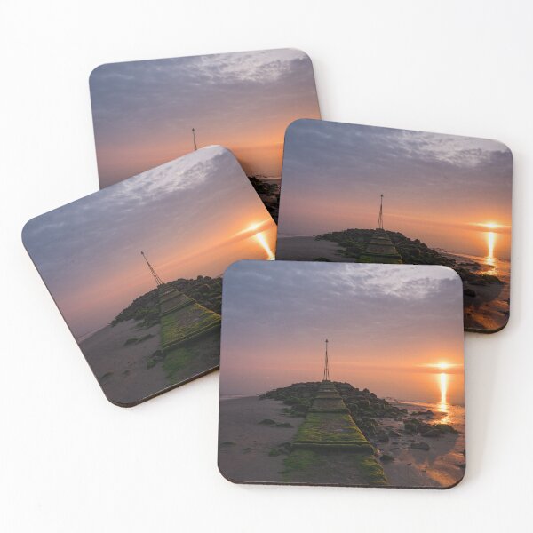 Item preview, Sea groynes at the seaside resort of Rhos-on-Sea. designed and sold by RobThorley.