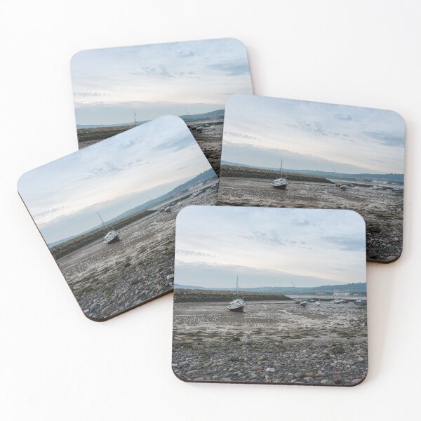 Item preview, Boats moored at Rhos-on-Sea at low tide. designed and sold by RobThorley.