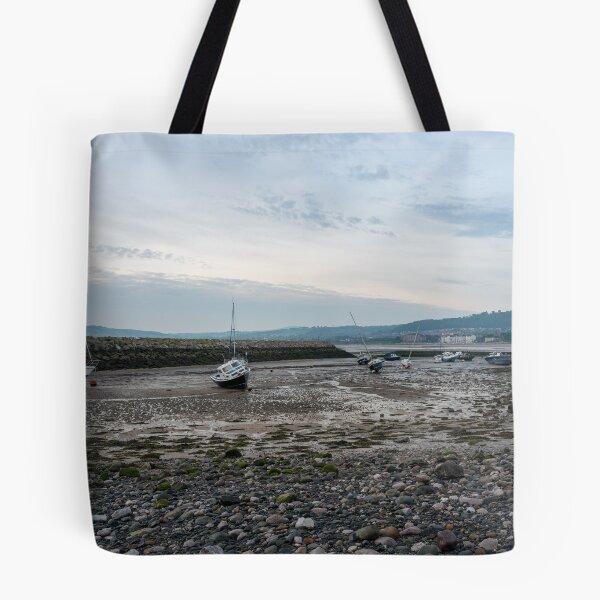 Item preview, Boats moored at Rhos-on-Sea at low tide. designed and sold by RobThorley.