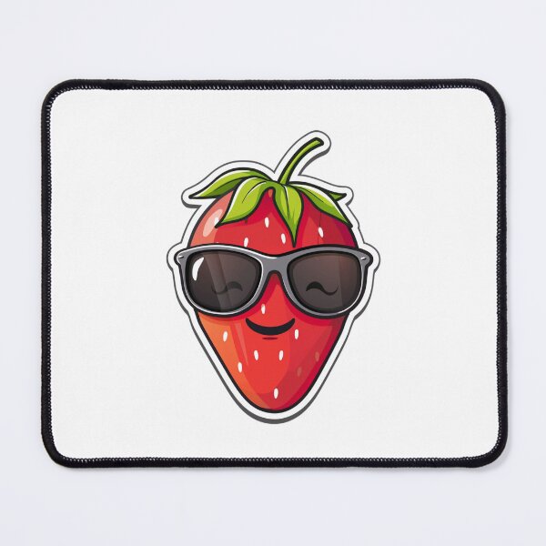 Item preview, Kawaii Strawberry With Sunglasses designed and sold by NicolasGlowArt.