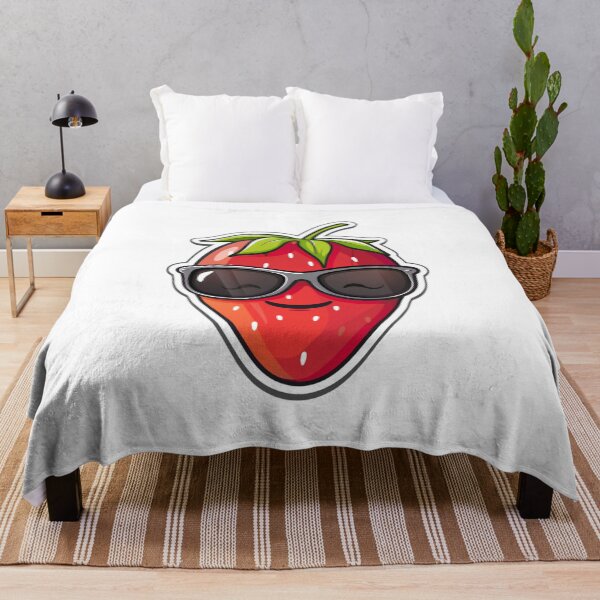Item preview, Kawaii Strawberry With Sunglasses designed and sold by NicolasGlowArt.