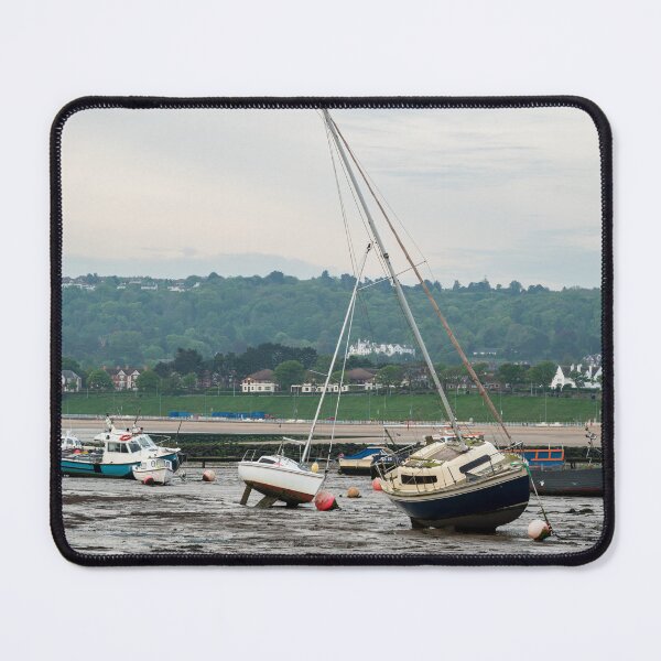 Item preview, Boats moored at Rhos-on-Sea at low tide. designed and sold by RobThorley.