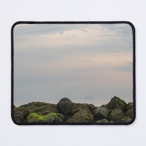Item preview, The drilling platform and wind farm at Rhos-on-Sea. designed and sold by RobThorley.