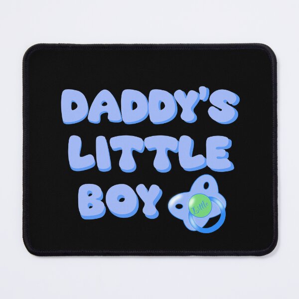 Item preview, Daddy’s Little Boy with pacifier in blue designed and sold by 1DaisyChainLane.