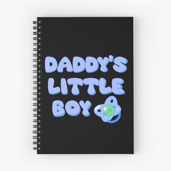 Item preview, Daddy’s Little Boy with pacifier in blue designed and sold by 1DaisyChainLane.