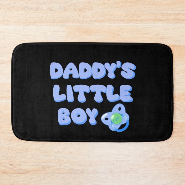 Item preview, Daddy’s Little Boy with pacifier in blue designed and sold by 1DaisyChainLane.