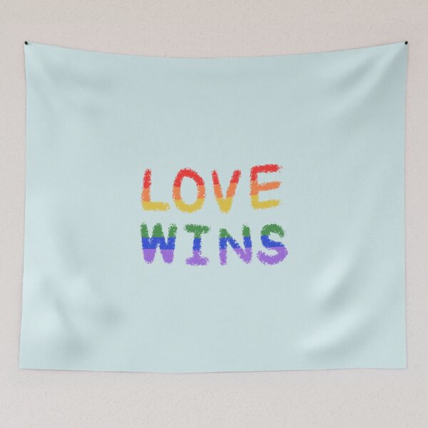 Item preview, Rainbow 'LOVE WINS' Handwriting designed and sold by SageKimIllust.