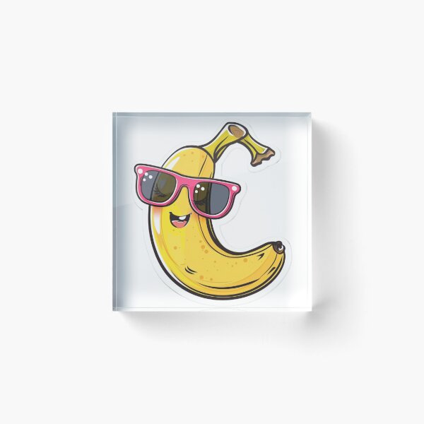 Item preview, Banana With Sunglasses designed and sold by NicolasGlowArt.