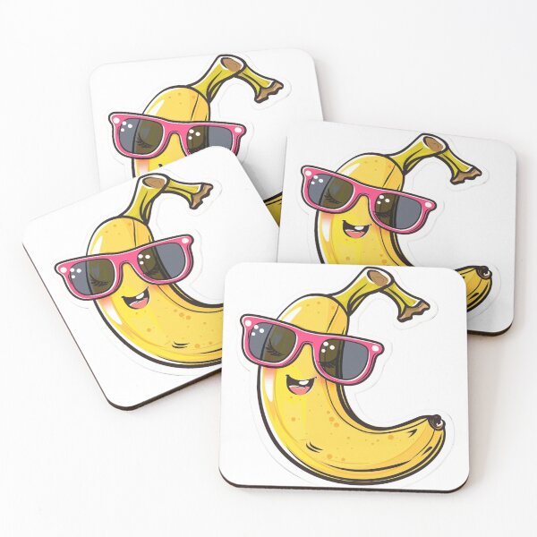 Item preview, Banana With Sunglasses designed and sold by NicolasGlowArt.