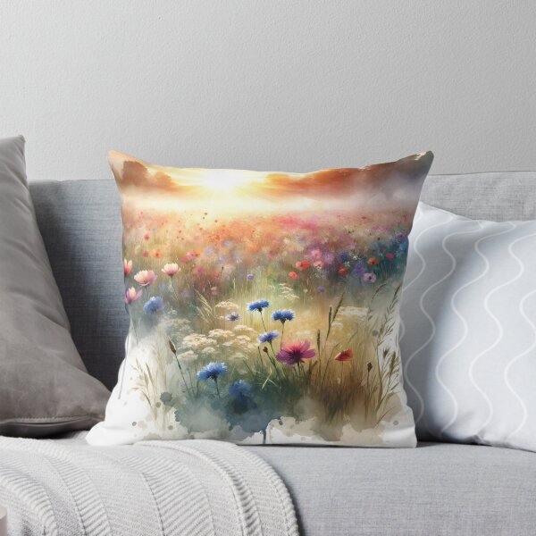 Item preview, Sunrise Wildflowers - Beautiful Watercolor designed and sold by DepictionDesign.