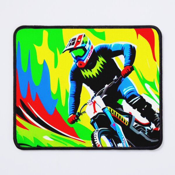 Item preview, Rainbow Trails: Multi-Coloured Biking Design designed and sold by GrizzlyCollective.