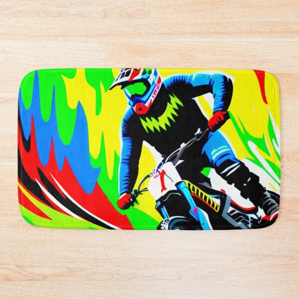 Item preview, Rainbow Trails: Multi-Coloured Biking Design designed and sold by GrizzlyCollective.