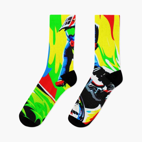 Item preview, Rainbow Trails: Multi-Coloured Biking Design designed and sold by GrizzlyCollective.