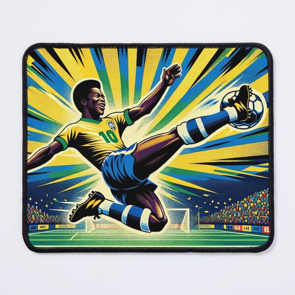Item preview, Brazil Retro Football Art designed and sold by FutbolEsArte.